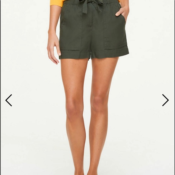 LOFT Pants - Loft paper bag shorts in green NWT size 10
